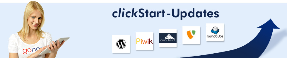 Logos der Opensource Anwendungen, die ein Update erfahren haben.