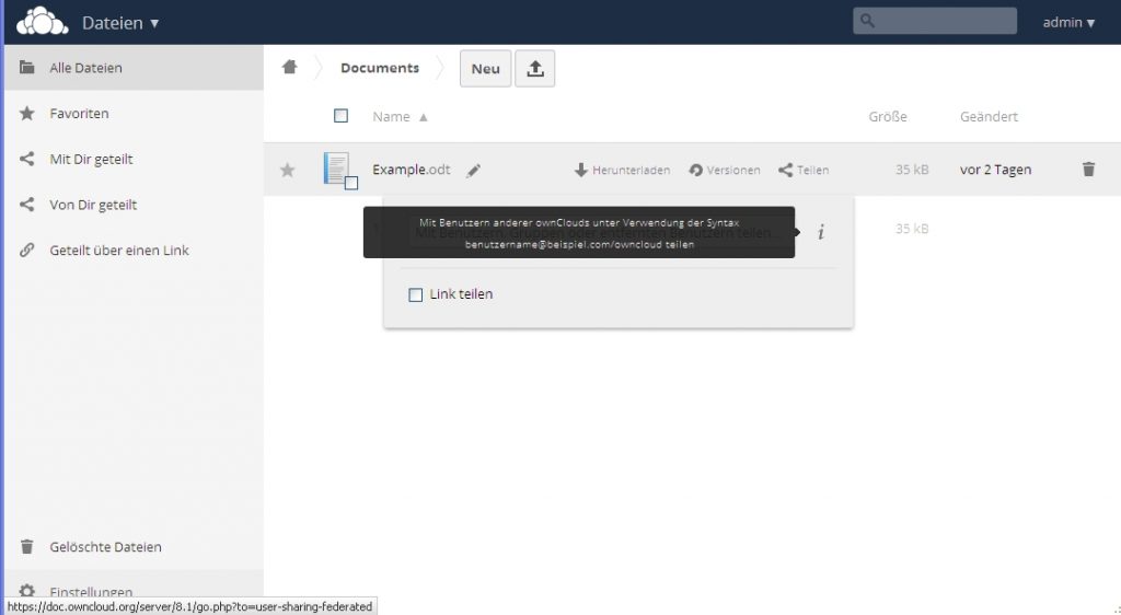 owncloud4_teilenMitAnderenClouds