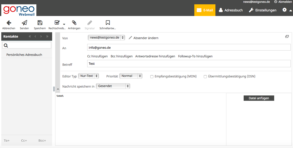 goneo Webmail (Roundcube) nun auch Smartphonefreundlich goneo Blog