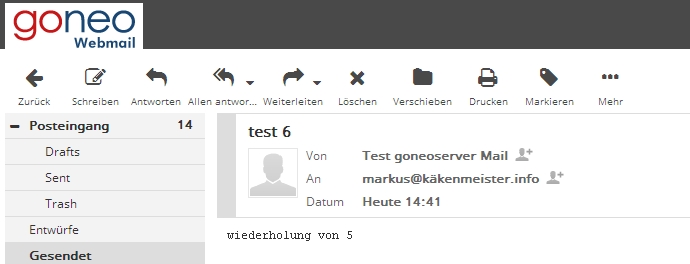 goneo Webmail (Roundcube) nun auch Smartphone-freundlich ...
