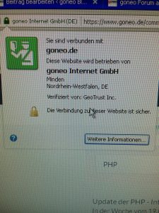 Screenshot SSL goneo.de