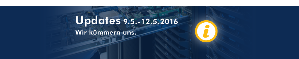 Serverupdate Ankündigung KW 19 2016