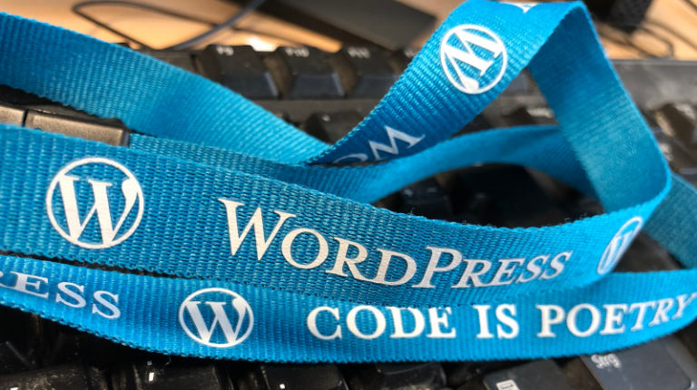 Wordpress Code is poetry Lanyard