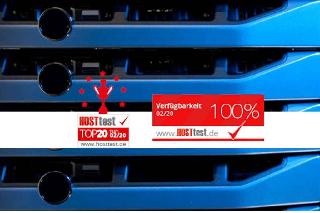Hosttest überprüfung ergab: goeno Kundenwebsites waren im Februar 2020 zu 100% verfügbar.