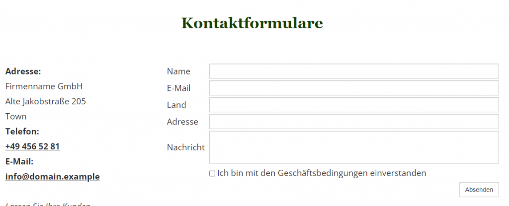 Kontaktformulare sind essentieller Bestandteil vieler Websites.