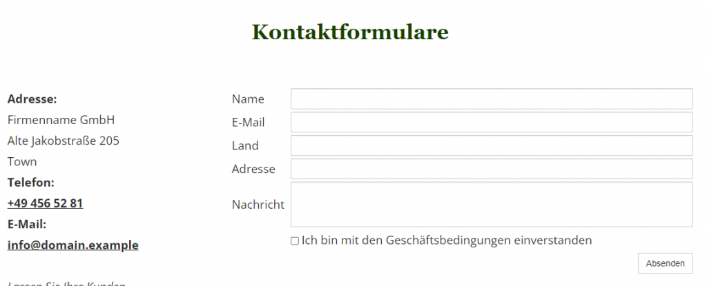 Kontaktformulare sind essentieller Bestandteil vieler Websites. 