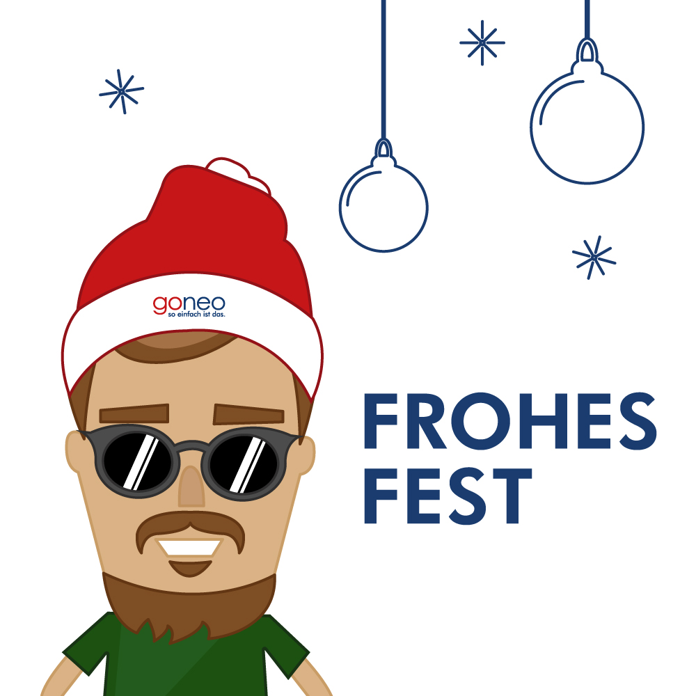 frohe Weihnachten wünscht goneo