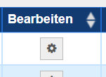 Bearbeitensymbol Zahnrad