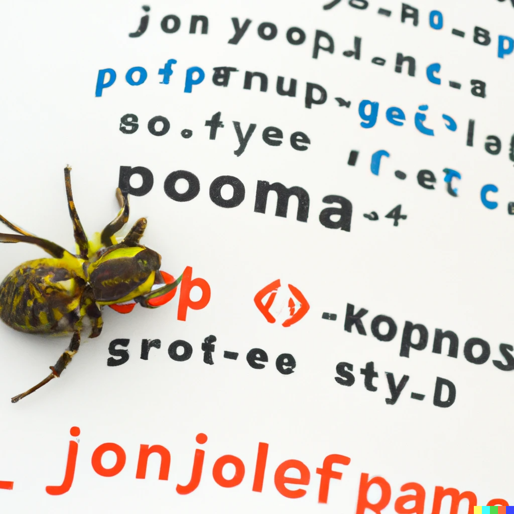 a software bug lying on the php code of joomla