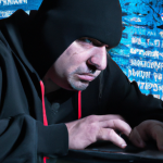 DALL·E 2023-08-18 13.47.47 - A criminal hacker is trying to intrude into a computer system to read unencrypted email messages. Landscape format