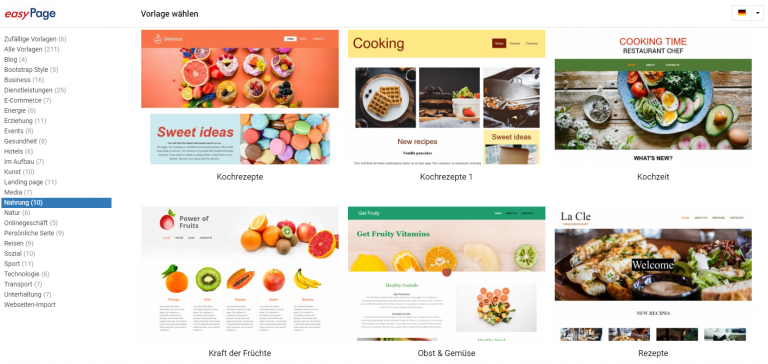 Mehr als 200 Vorlagen im easypage Website Builder sorgen auch in der aktuellen Wirtschaftslage für mehr Sichtbarkeit im Web.