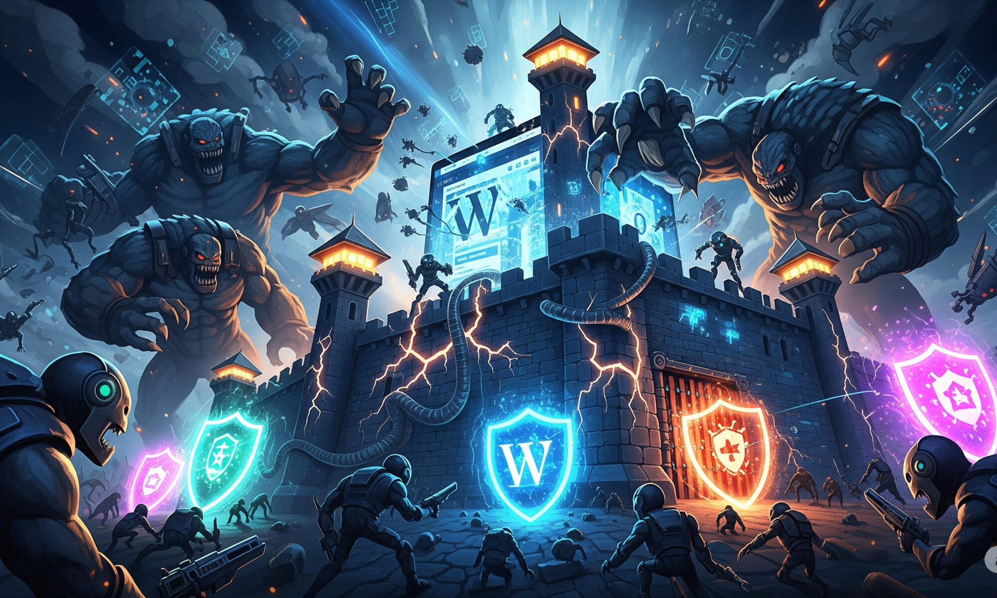 Kampf um WordPress. Wenn Wordpress gehackt wurde, ist schnelles und beherztes Handeln nötig.