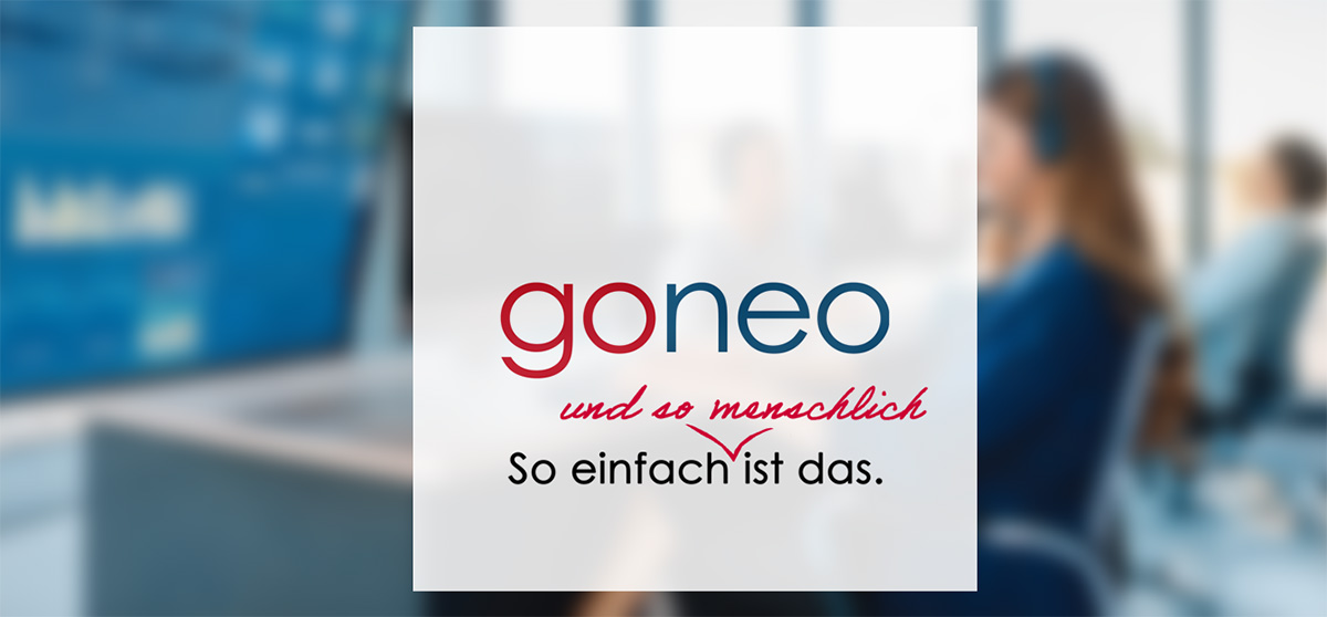 wo einfach und so menschlich goneo slogan