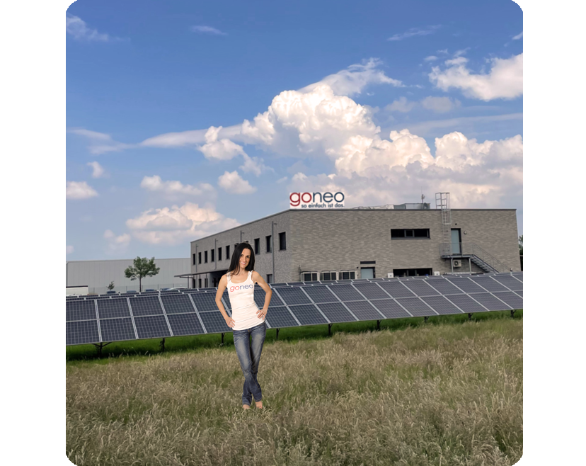 Illustration eines Bürogebäudes, das den Standort des Unternehmens darstellt