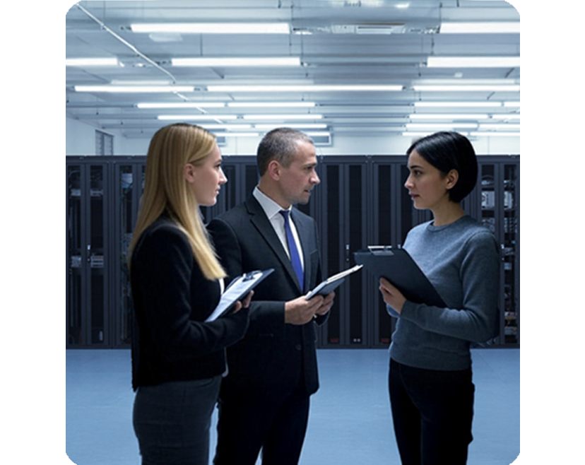 Gruppenfoto-Illustration, die das goneo-Team darstellt