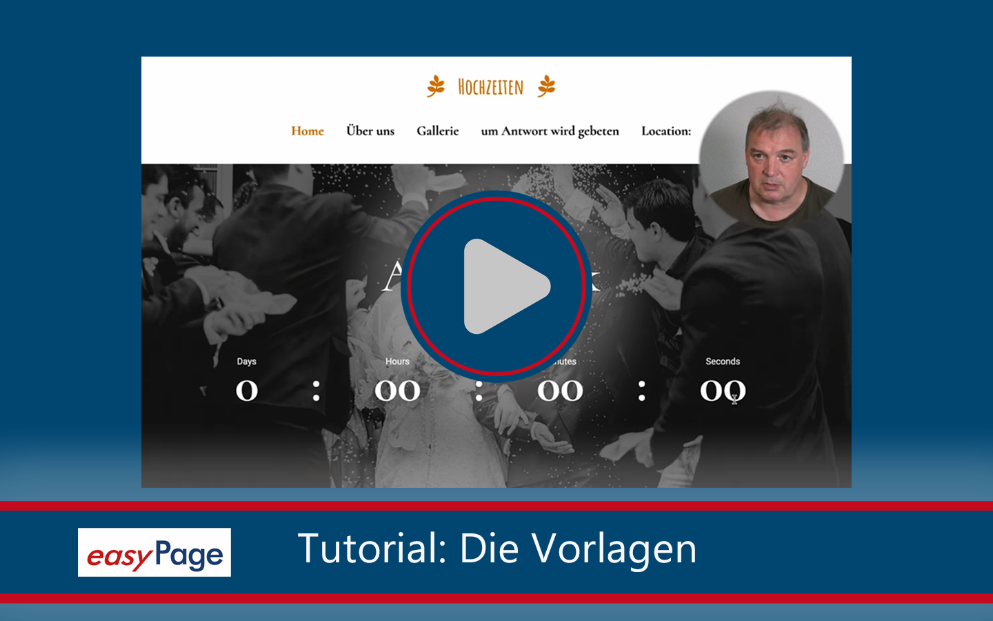 Teaserbild Tutorial Video easyPage Vorlagen