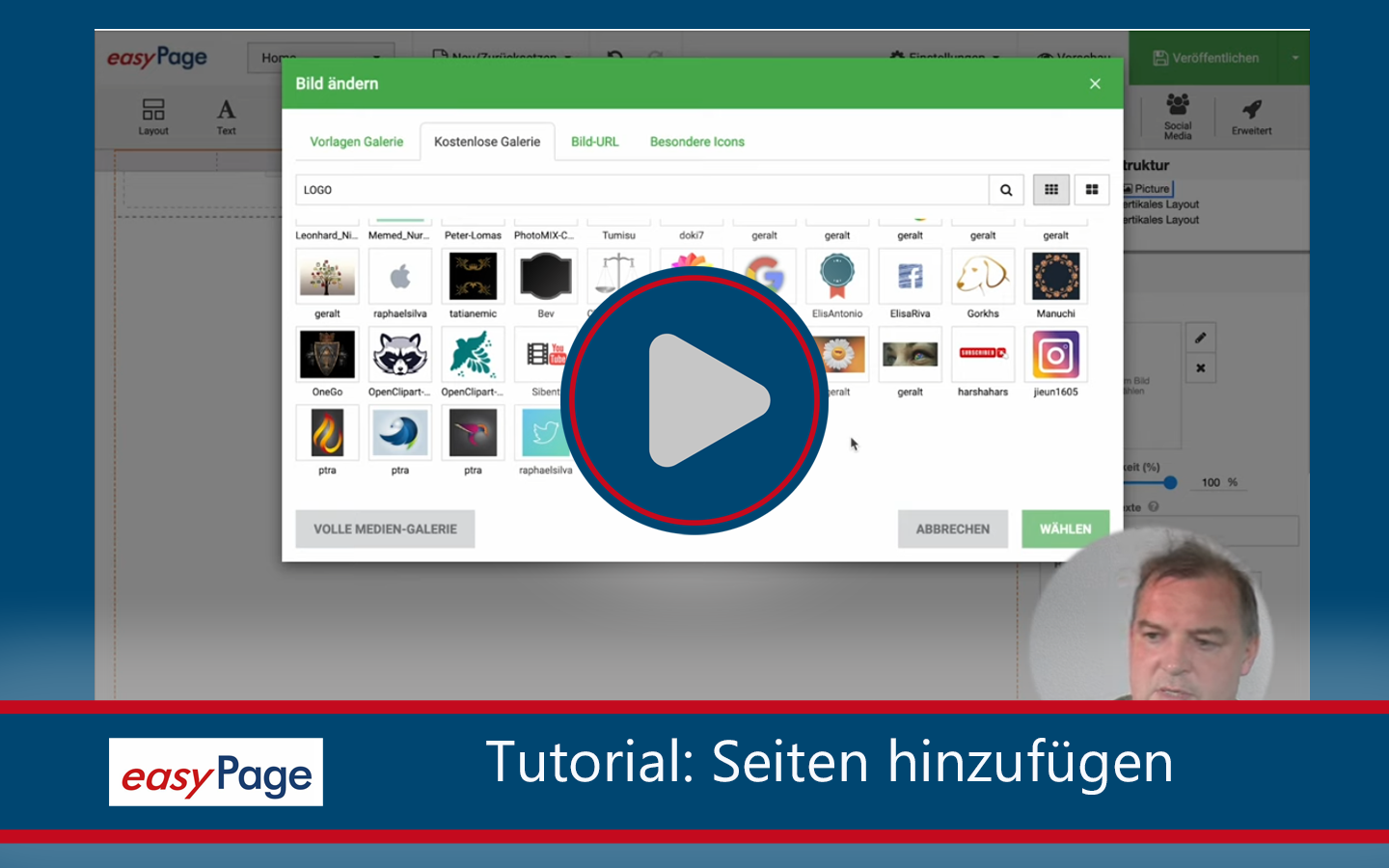 So fügen Sie neue Einzelseiten in easyPage hinzu (Videoturorial)