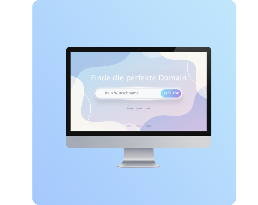 Illustration zum Domain-Suchprozess