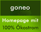 Homepage mit 100% Ökostrom