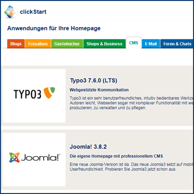 clickStart-Anwendung installieren